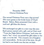 2005 Christmas party