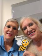 Flat bee w Donna and Lauri 2025